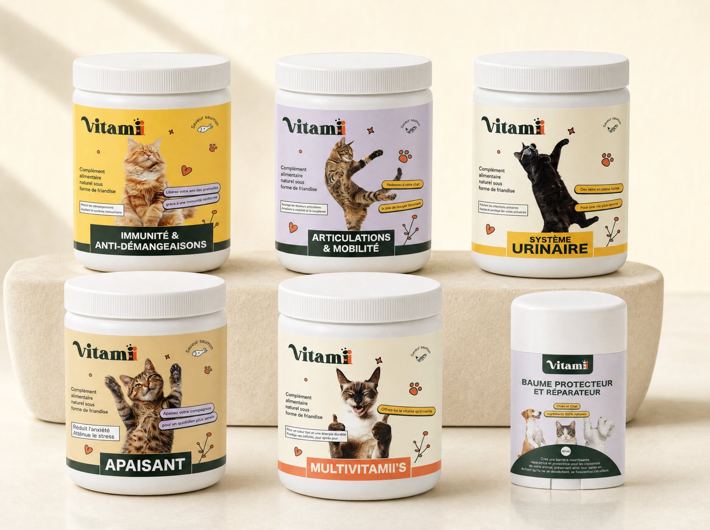 La gamme de compléments Vitamii pour chat