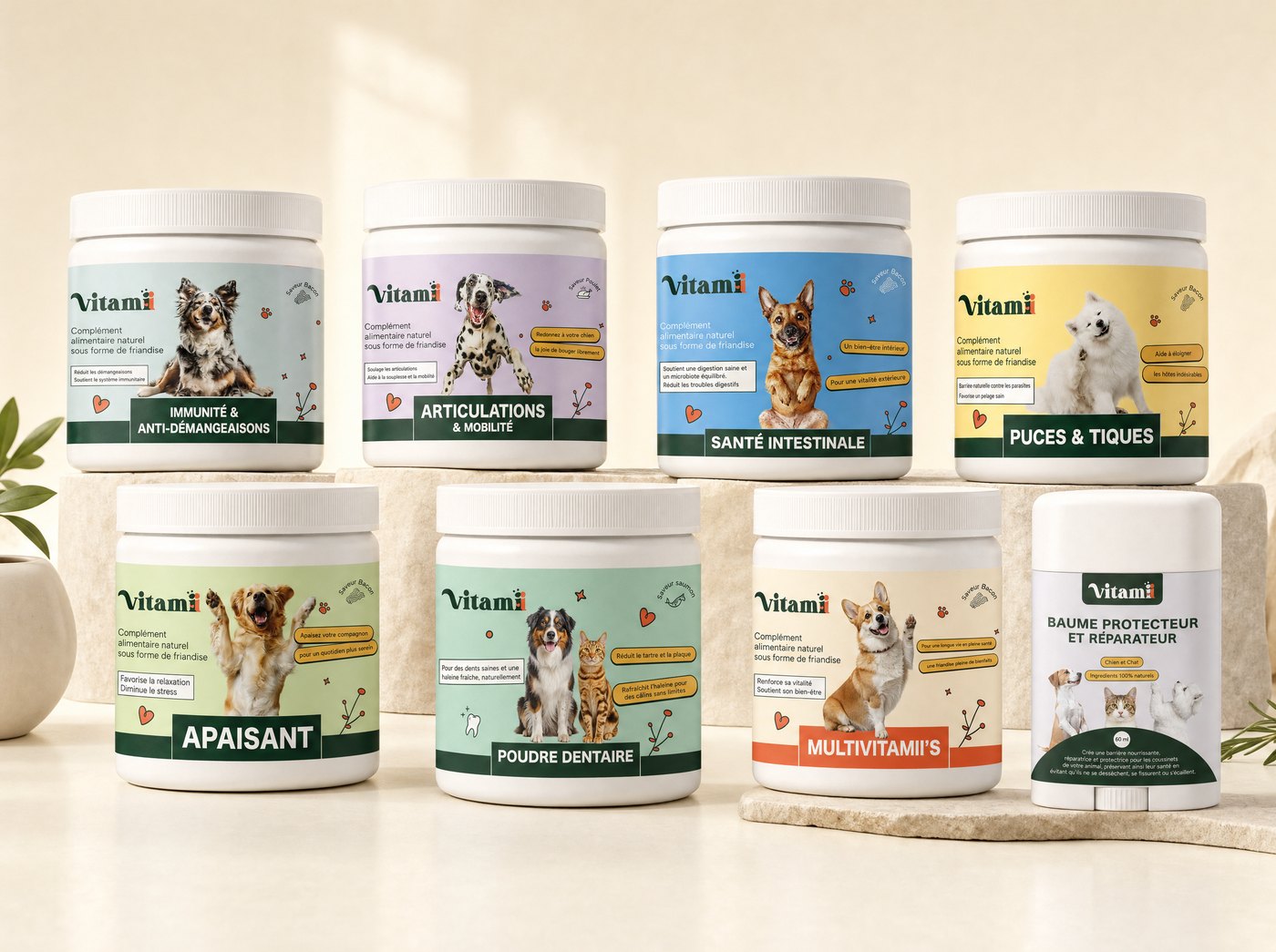 La gamme de compléments Vitamii pour chien