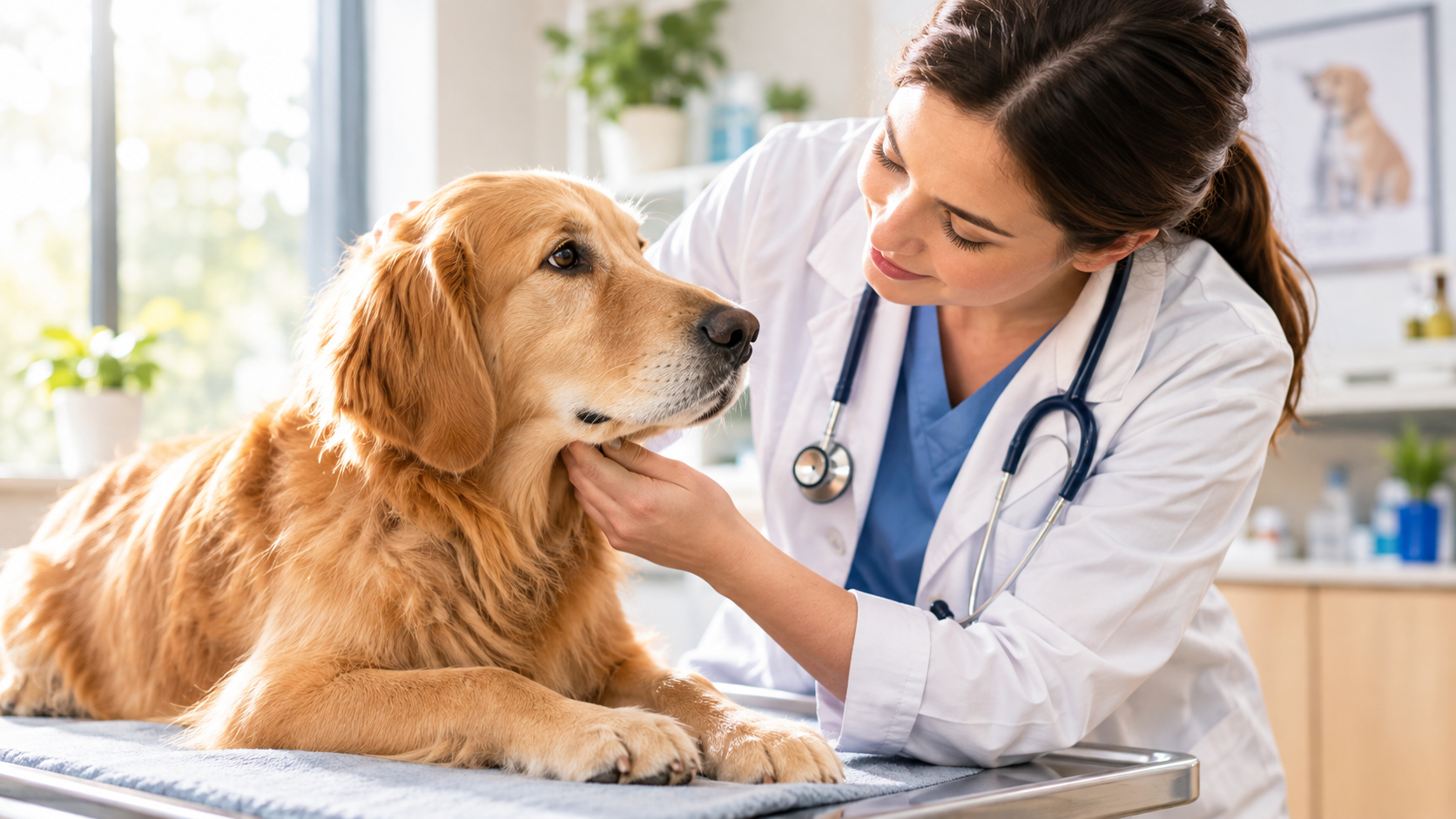chien peur du veterinaire