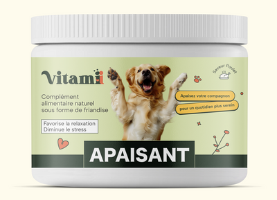 Friandises apaisantes pour chiens Vitamii - réduit le stress et l'anxiété