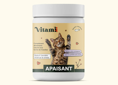 Friandises apaisantes pour chats Vitamii - réduit le stress et l'anxiété