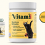 Nouveau packaging Système Urinaire Chat Vitamii : ancien pot à gauche, nouveau pot au centre.