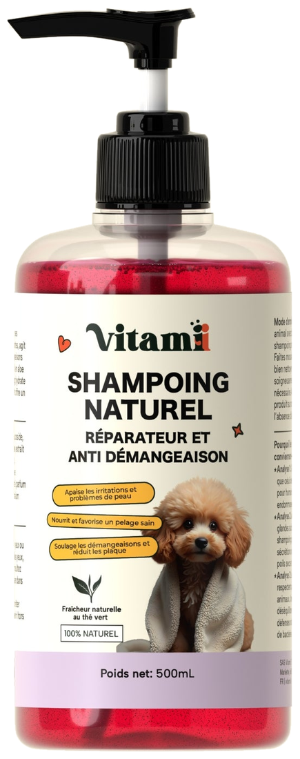 Shampoing réparateur et anti-démangeaisons